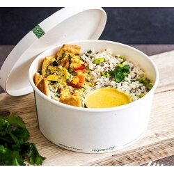 Kulho PLA-pinnoitettu paperi, 1400ml, sarja 185, 50 kpl per pakkaus - 1