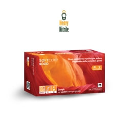 Kindad nitrile Soft Care SOLID Orange (90 osa) (100 tk) - 1