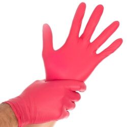 Nitrile gloves Safe Light | powder-free RED  100tk - 1