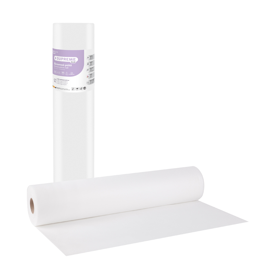 Soft Care Supreme Plus 1ply Non-woven Examimation Roll 20gr.50cm x 70m - White