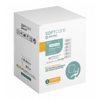 Dental Bibs Soft Care Plus 3ply with dispenser yellow (125 pcs) - 2