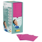Dental Bibs Soft Care Plus 3ply with dispenser fucsia ( 125 pcs)