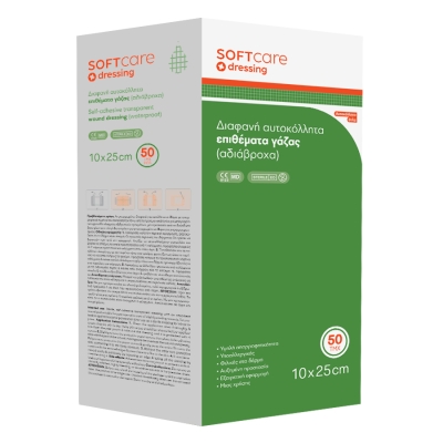 HAAVAPLAASTER Soft Care veekindel läbipaistev 25 x 10 cm (50 tk)