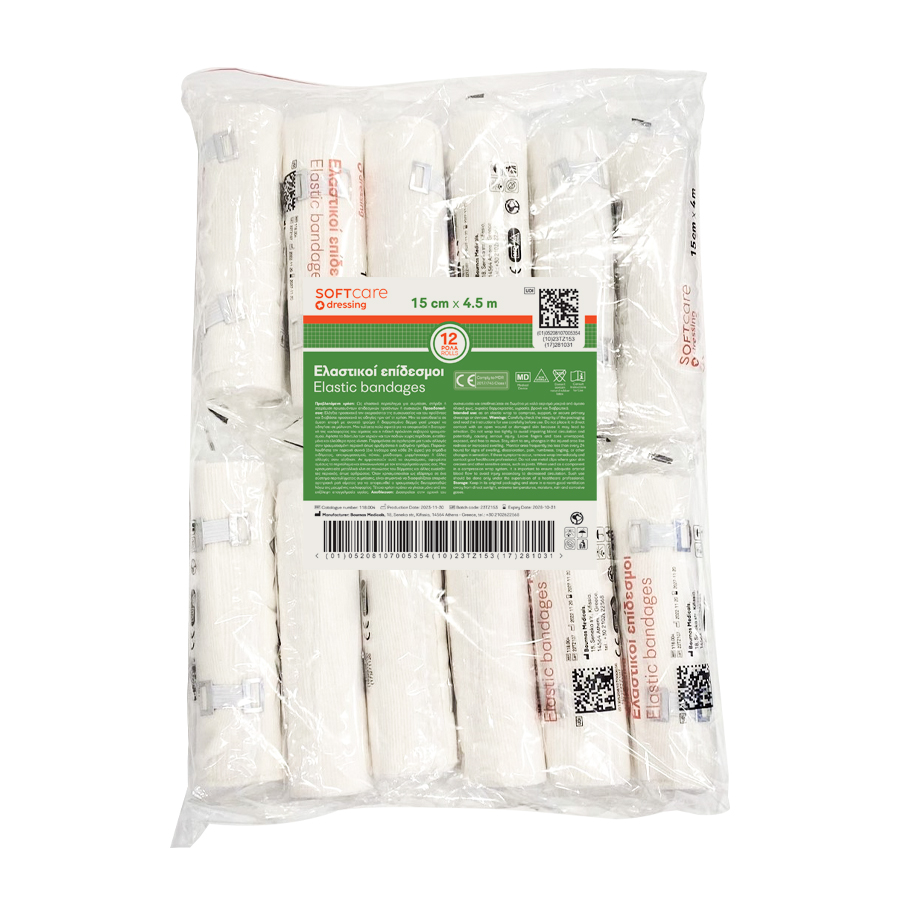 Elastic Bandages Soft Care  15 cm x 4,5 m 12tk