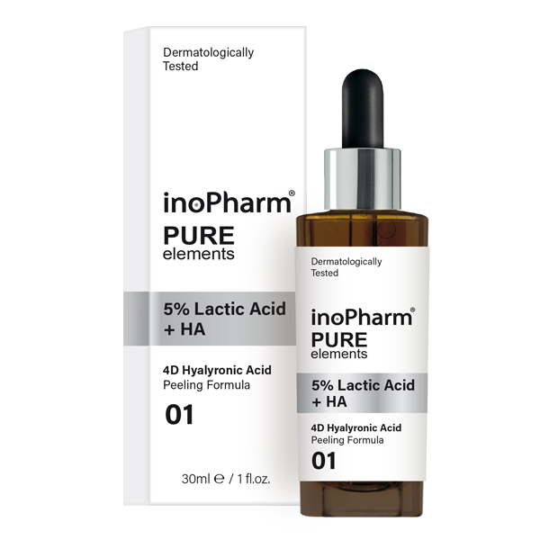 Inopharm Pure Elements Face Peeling With 5% Lactic Acid + Ha Serum With Lactic Acid