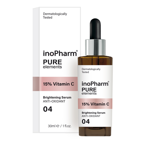 Inopharm Pure Elements Face Peeling With 15% Vitamin C Serum with C-Vitamin