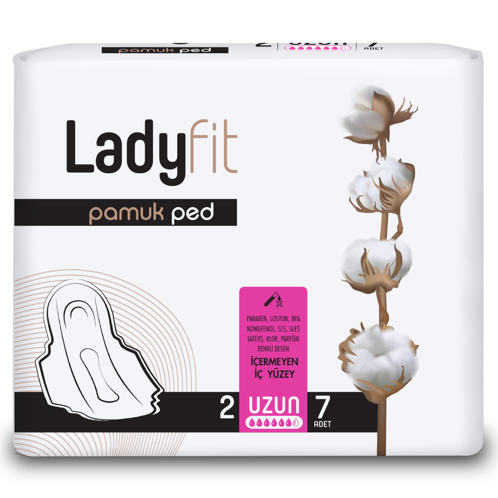 Lady Fit Cotton Sanitary Napkins (Long)