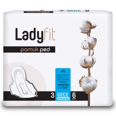 Lady Fit Cotton Hügieenisidemed (Night)