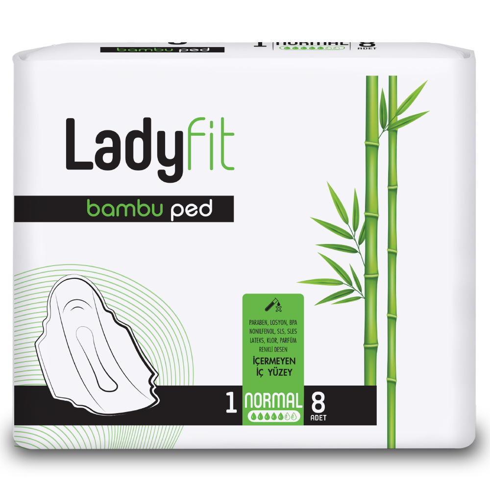 Lady Fit Bamboo Sanitary Napkins (Normal)