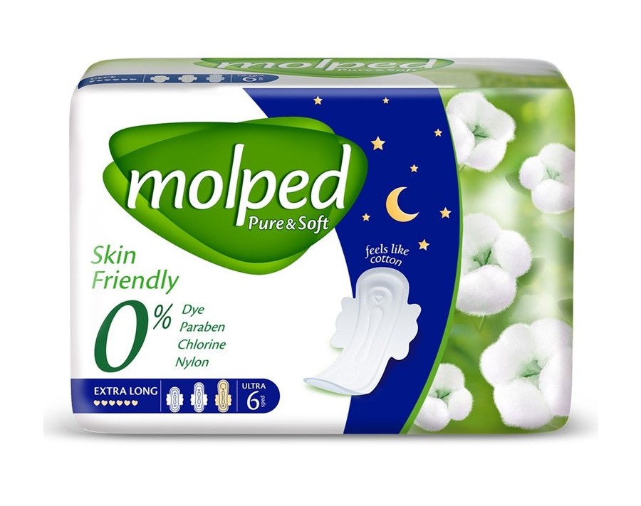 Molped Pure and Soft Extra Long Sanitary napkins