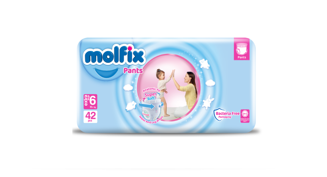 Molfix Diapers XL (15-22 Kg) 38 pcs