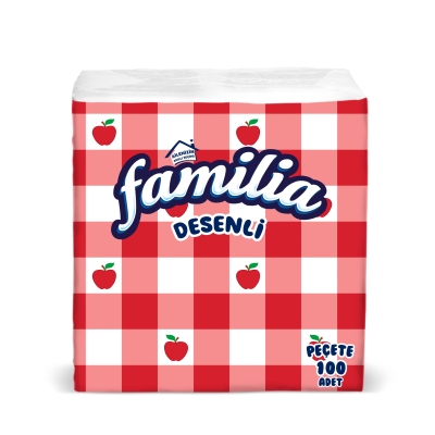 Familia Mustriga Salvrätikud 30x30 100tk