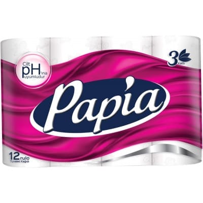 Papia Toilet paper White 3-layer 48 roll
