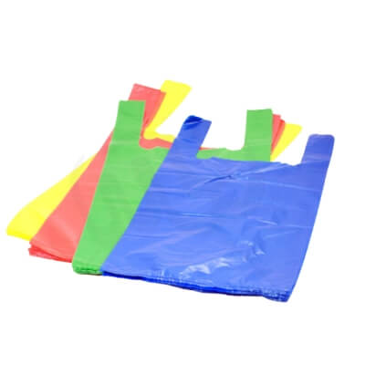 Kotid 350+160x640mm sangadega 25µm, mitmevärviline HDPE, 100tk/pakk.