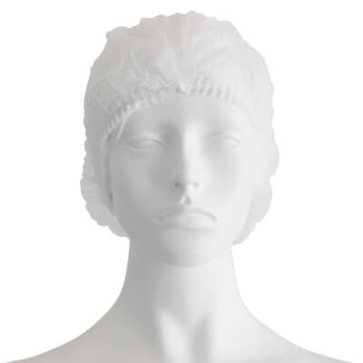 Ühekordsed mütsid Soft Care  100tk Valge