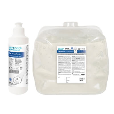 Ultraheligeelid.Läbipaistev geel Ultrasound Soft Care - 5000ml