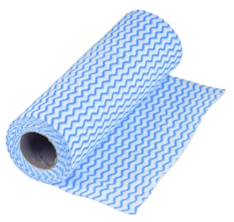 CLEAN FALA BLUE a'25 - Tööstuslik puhastuslapp rullis. Laine