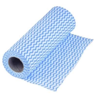 CLEAN FALA BLUE a'25 - Tööstuslik puhastuslapp rullis. Laine