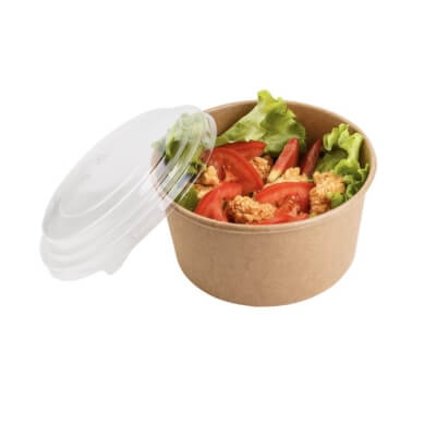 Salatikarp kartongist 1100 ml, Ø185, kraft, 40 tk pakis + Kaas