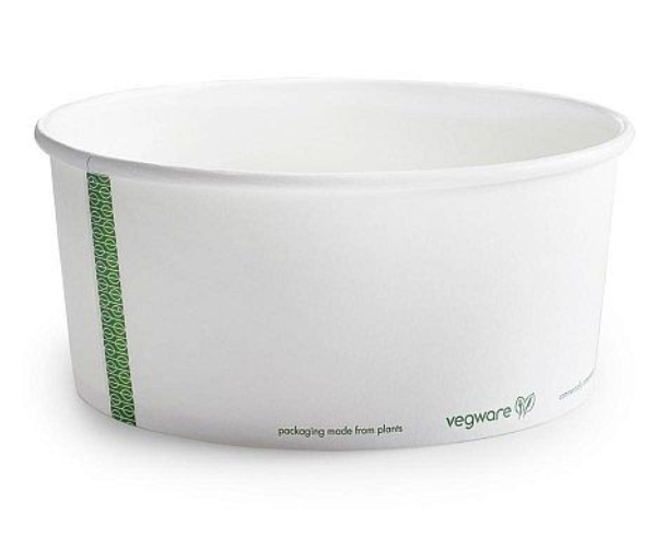 Kulho PLA-pinnoitettu paperi, 1400ml, sarja 185, 50 kpl per pakkaus