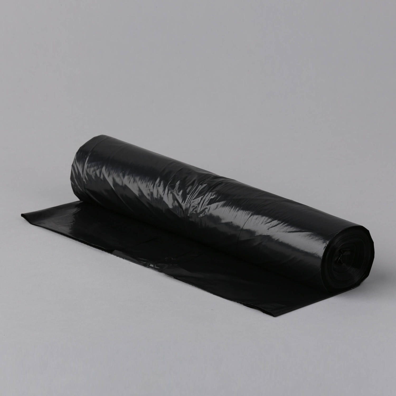 Must LDPE-prügikott, 60 l, 600 x 850 mm, 40 mikronit, 10 kotti rullis.