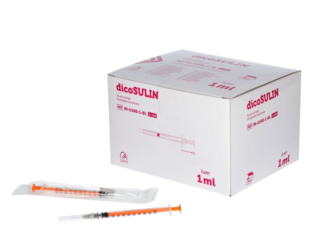 Insuliinisüstal + nõel, dicoSULIN, 1ml, N100