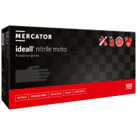 Mercator Ideall Nitrile Moto Super durable nitrile gloves long 100pc - 1