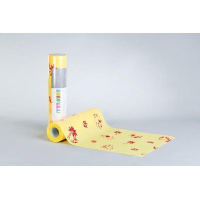 Rõõmsate trükistega rullid Kollane