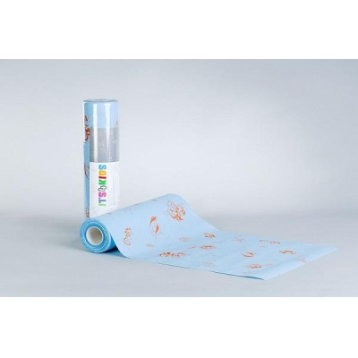 Rõõmsate trükistega rullid Sinine