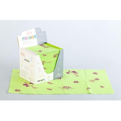 Rõõmsate trükistega lehed Laimi