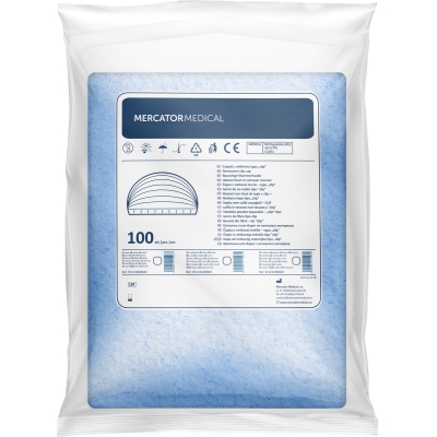 Nonwoven cap, “clip” type (white)