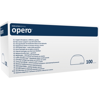 opero Kirurgiline lausriidest müts kummipaelaga (sinine)